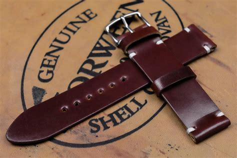 horween shell cordovan watch strap